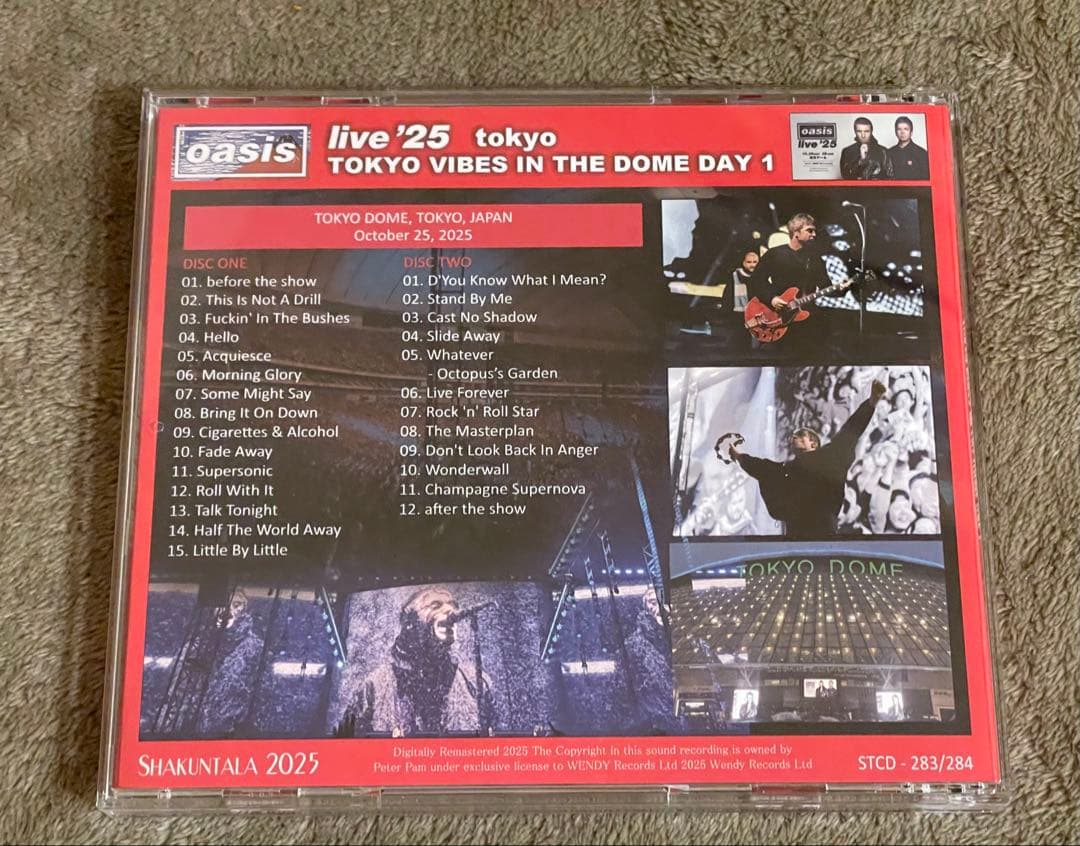 Oasis live'25 TOKYO DOME 2DAYS 2枚セット