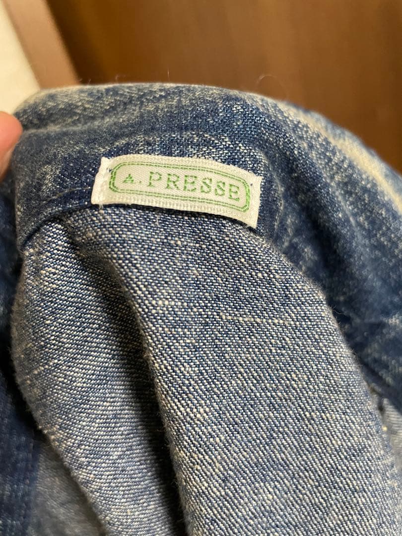 完売品A.PRESSEアプレッセUS NAVY Denim Jacket M〜L