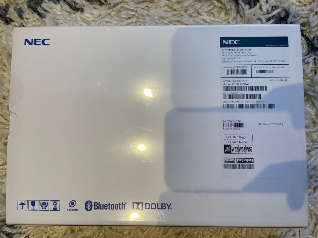 新品未使用　NEC LAVIE Tab Lite 10.1インチ