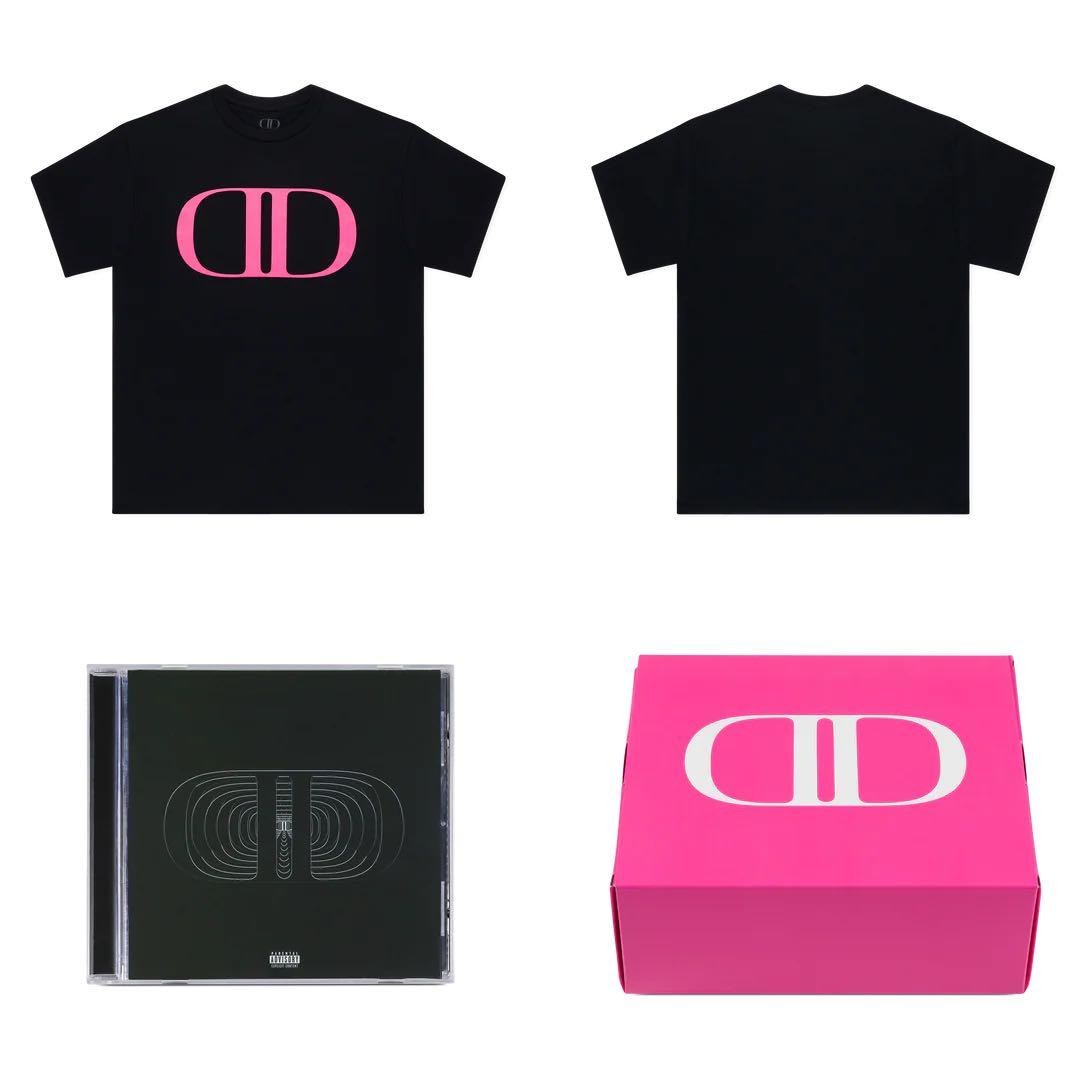 lil tecca DOPAMINE Logo tee ピンク
