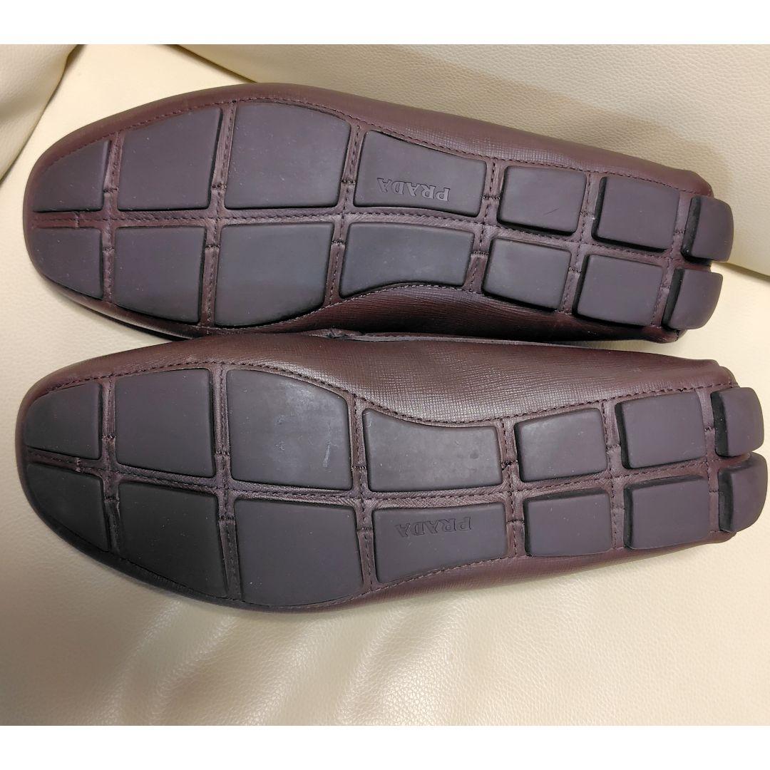 【クリーニング済】PRADA ドライビングシューズ (ロゴプレート)