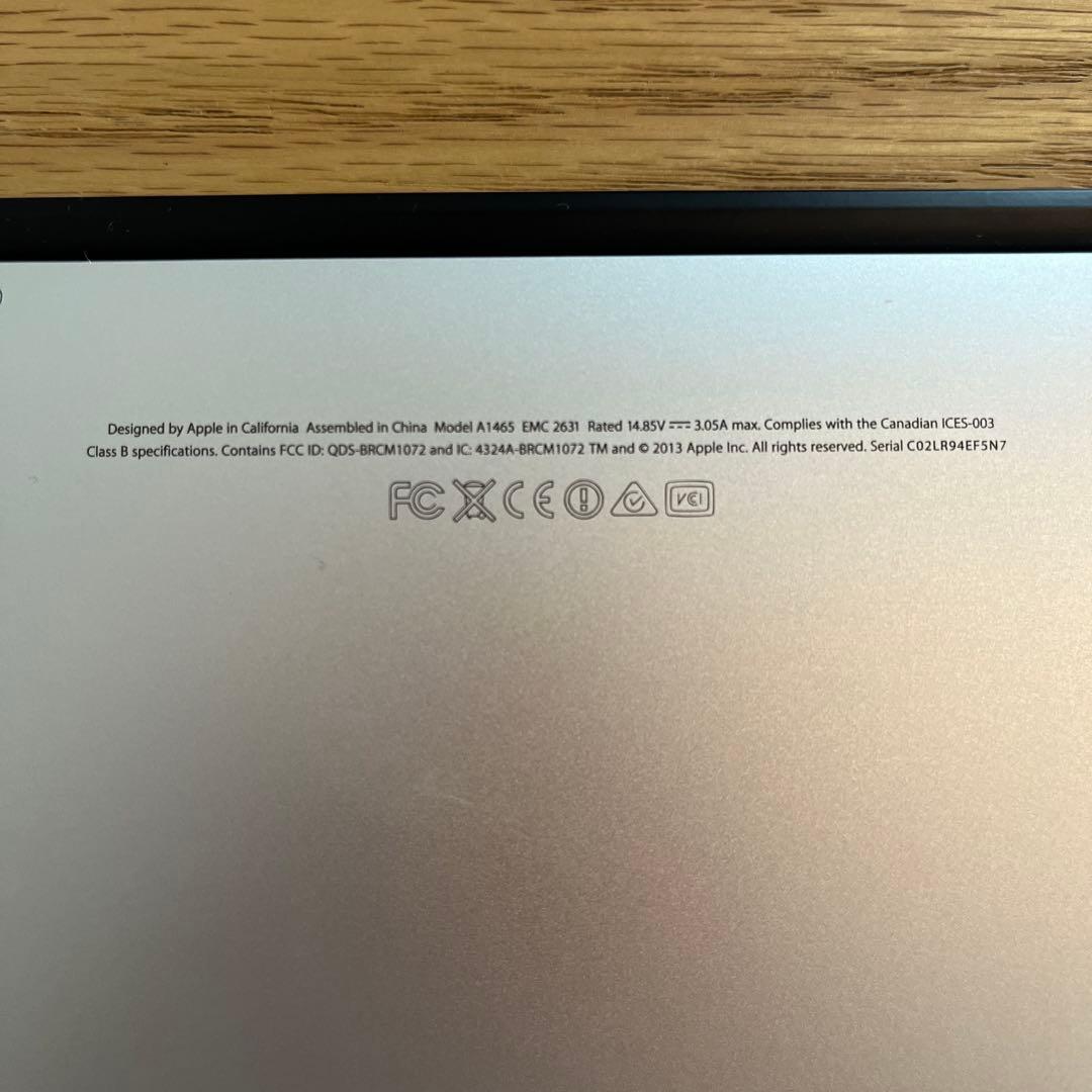 Apple MacBookAir11インチ シルバー 充電器、充電延長コード付き