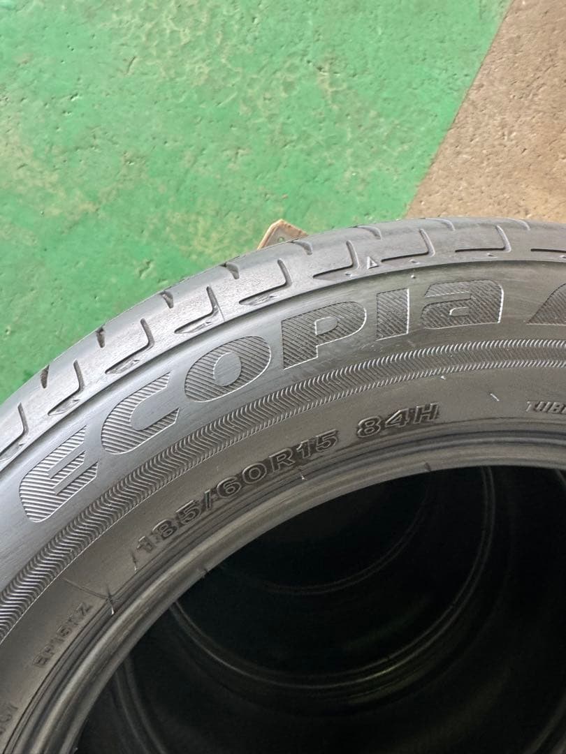 185/60R15 ブリヂストン EP150 夏タイヤ4本。バリ溝！A