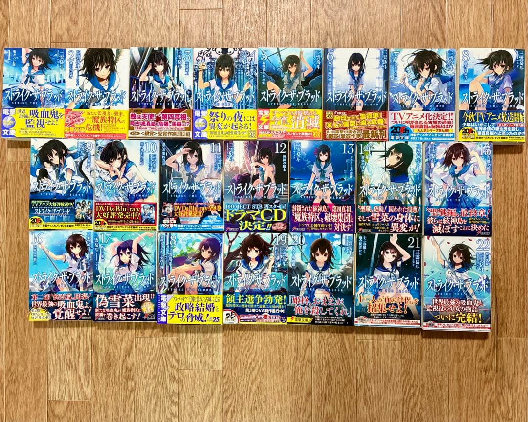 【初版帯付】『半分の月がのぼる空』＋『ストライク•ザ•ブラッド』全巻30冊セット