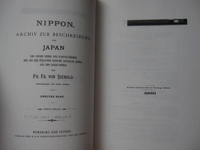 Nippon：Archiv Zur Beschreibung Von Japan