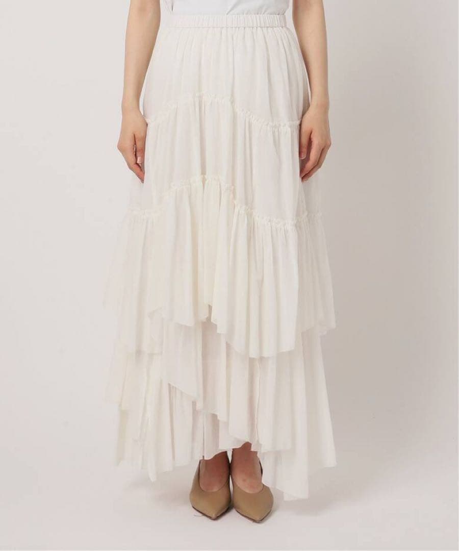 casa fline コットンティアードスカート