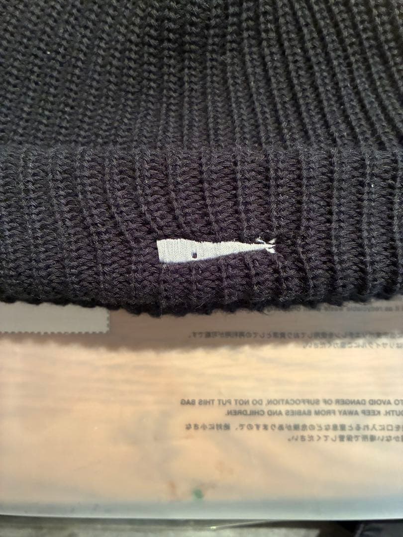descendant クジラ刺繍 ニット帽