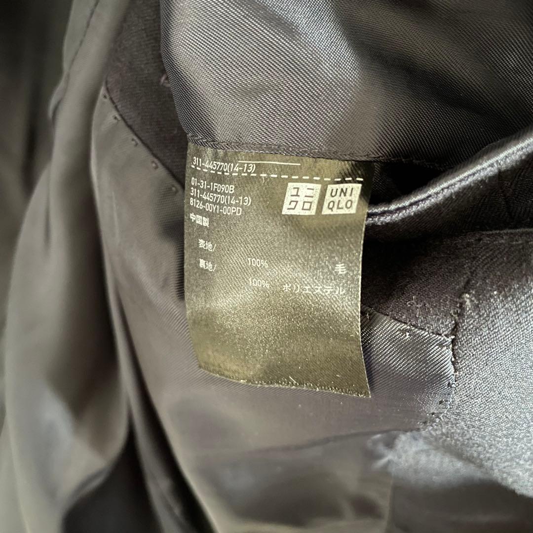 【美品・セットアップ】UNIQLO +J ウールジャケット スラックス　ネイビー