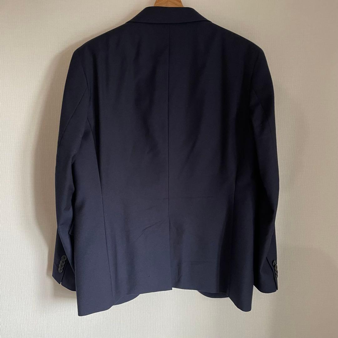【美品・セットアップ】UNIQLO +J ウールジャケット スラックス　ネイビー