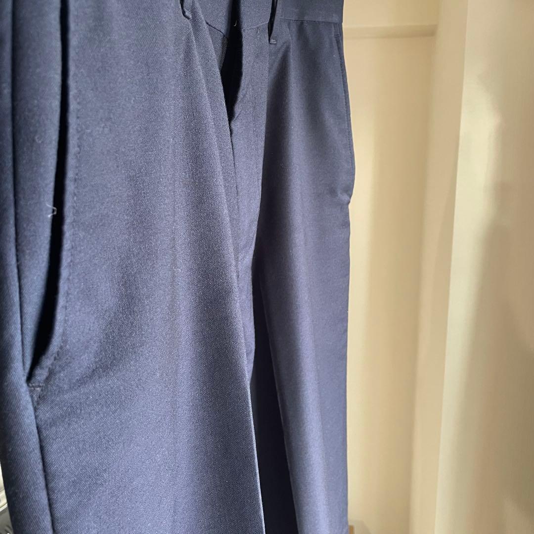 【美品・セットアップ】UNIQLO +J ウールジャケット スラックス　ネイビー