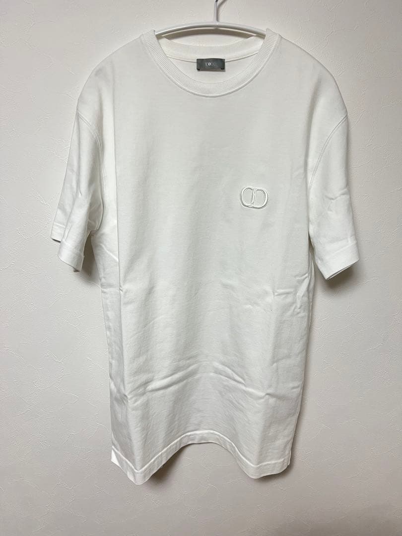 【美品】Dior icon 刺繍 ロゴ Tシャツ ホワイト S 山下智久着用