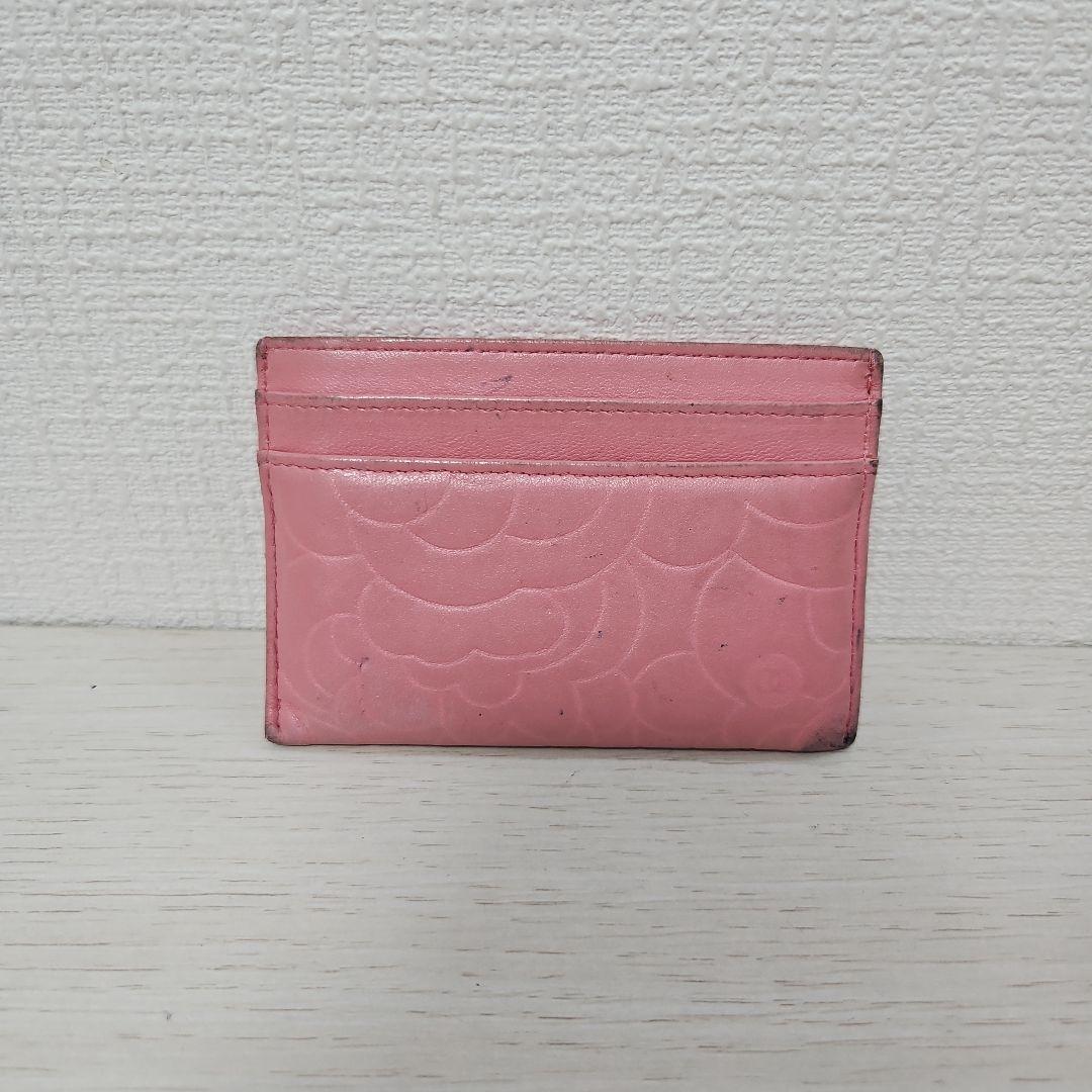 CHANEL カードケース ピンク カメリア