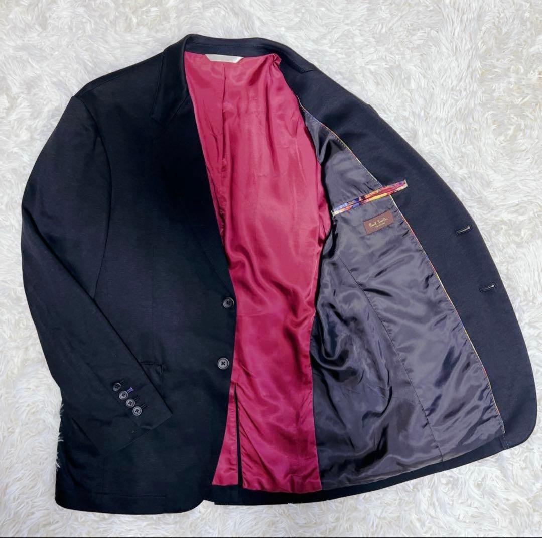 PaulSmith ポールスミス　テーラードジャケット　花柄　ブラック　L 美品
