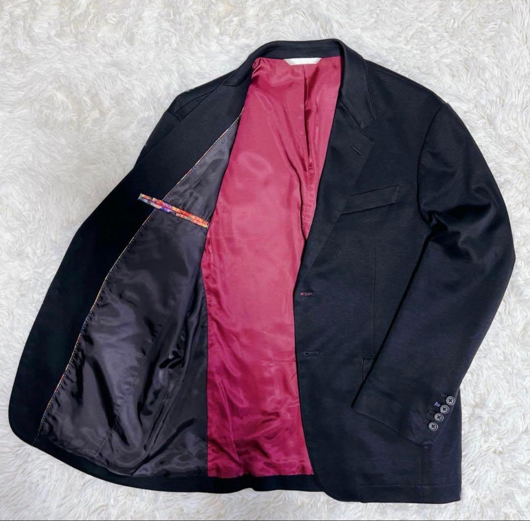 PaulSmith ポールスミス　テーラードジャケット　花柄　ブラック　L 美品