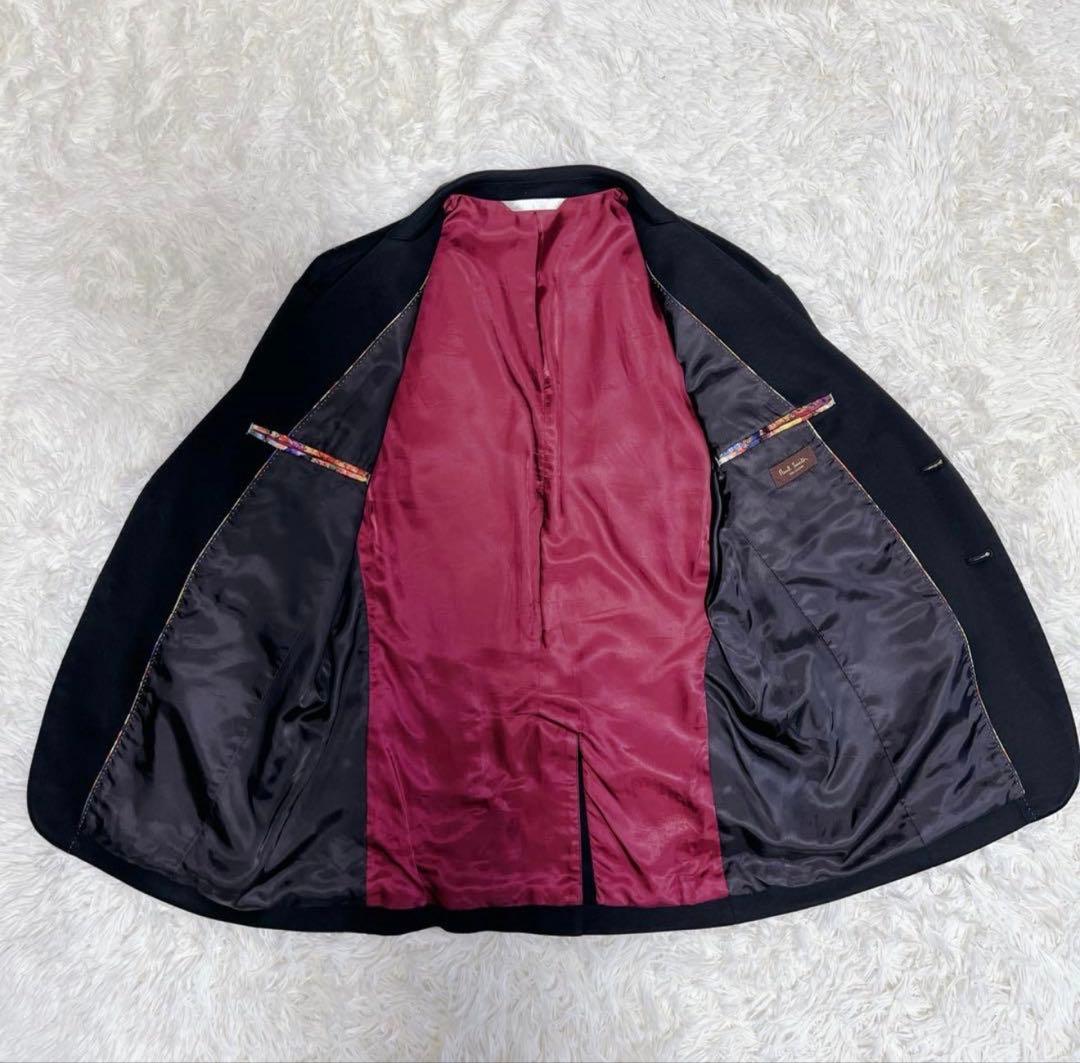 PaulSmith ポールスミス　テーラードジャケット　花柄　ブラック　L 美品