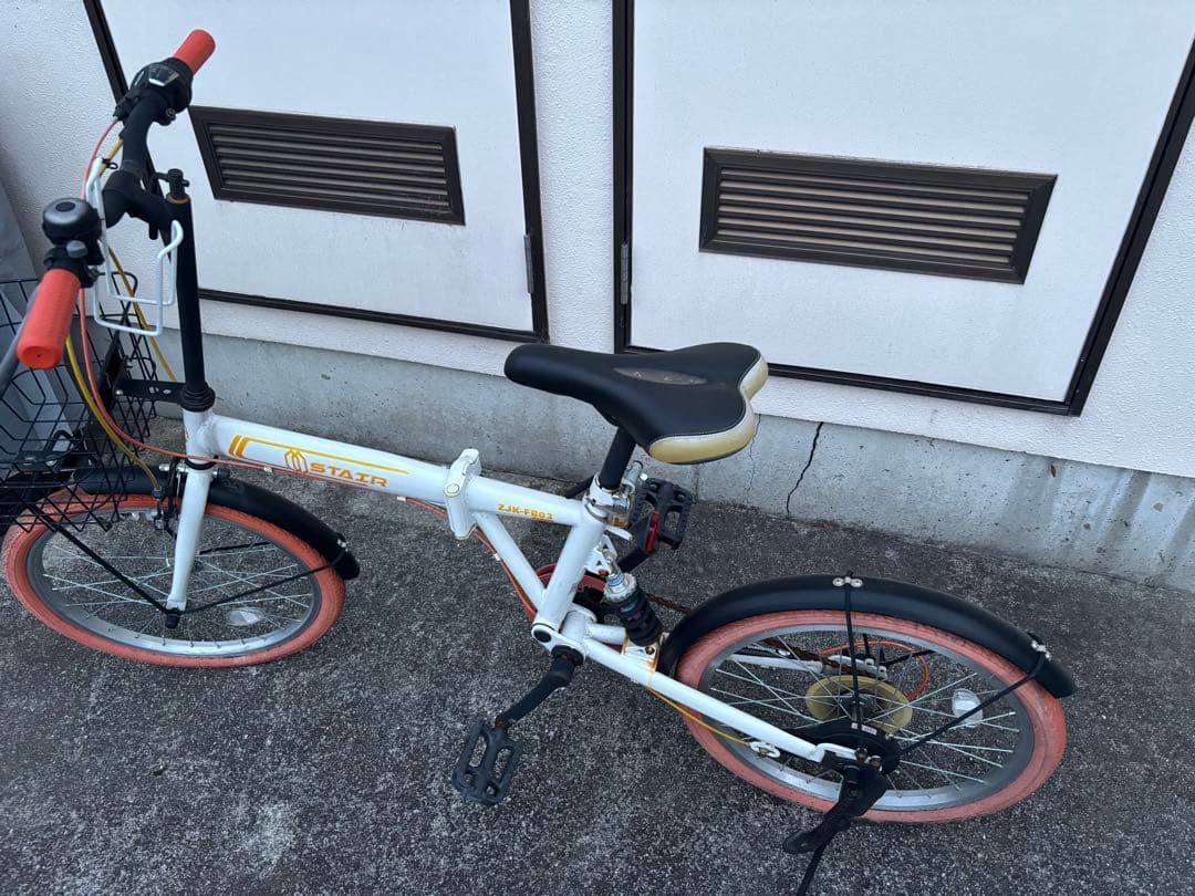 送料込み！MEISHU 折り畳み自転車シマノ6段変速 20インチ