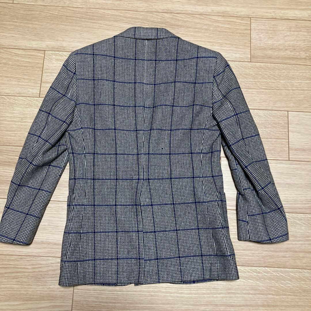 専用Burberry's カシミア混 くるみボタンテーラードジャケット　千鳥格子