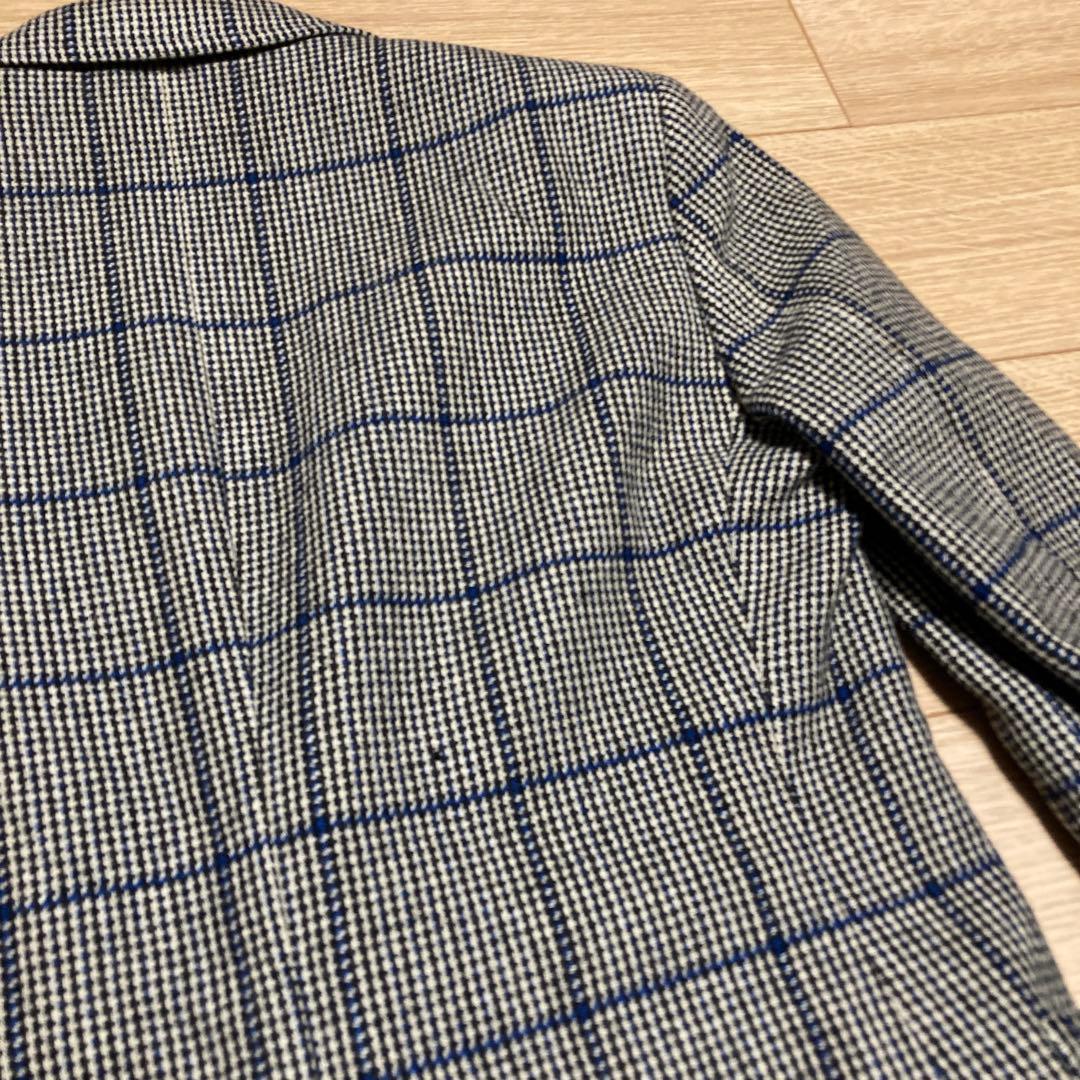 専用Burberry's カシミア混 くるみボタンテーラードジャケット　千鳥格子