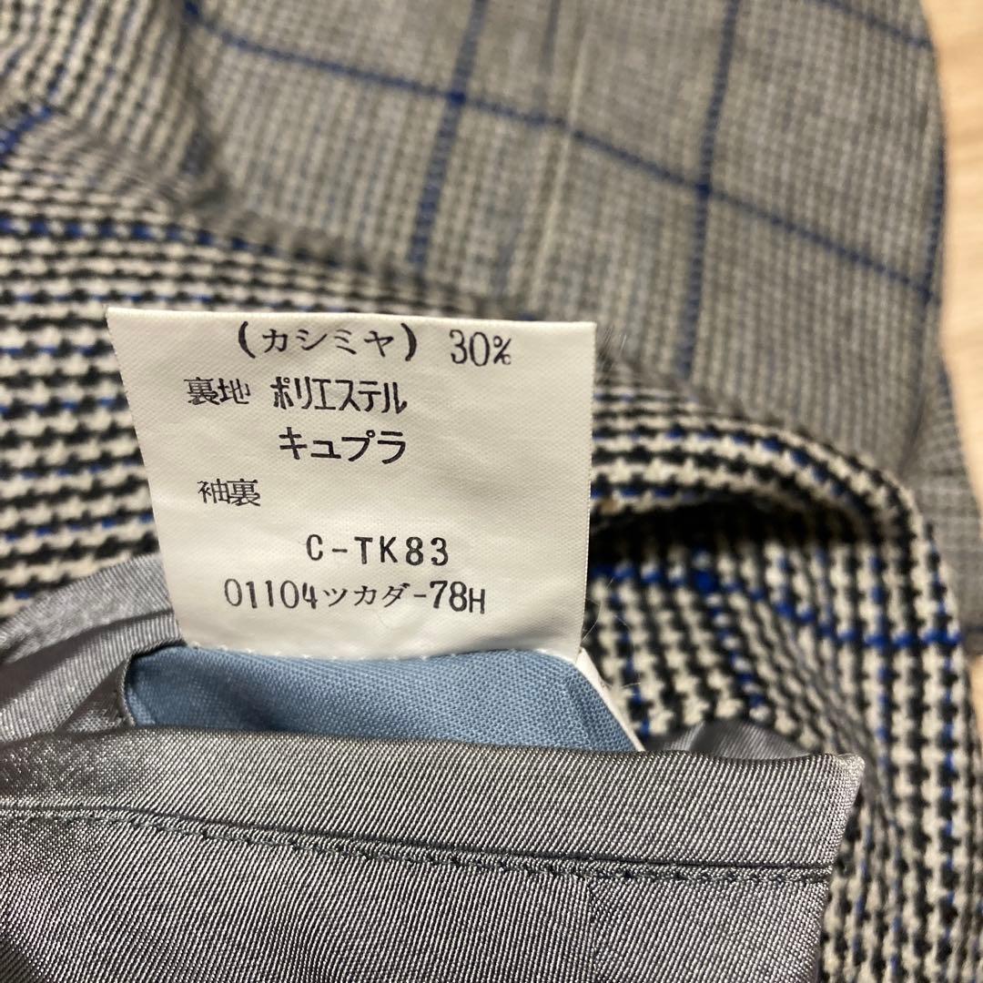 専用Burberry's カシミア混 くるみボタンテーラードジャケット　千鳥格子