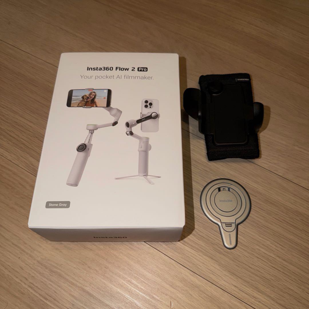 Insta360 Flow2 Pro+磁気マウント+バックパックマウント