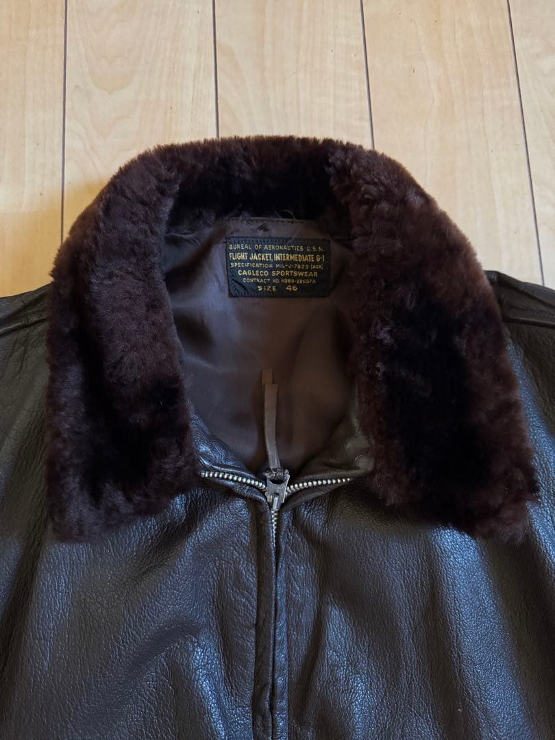 50s G-1 レザー U.S.NAVY オリジナル ヴィンテージ 46