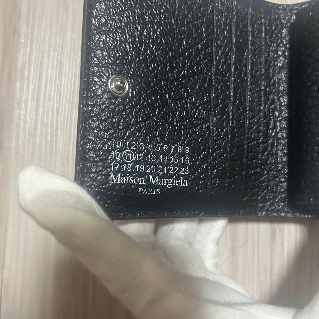 メゾンマルジェラ Margiela 財布 レディース 2つ折り 黒 箱無し