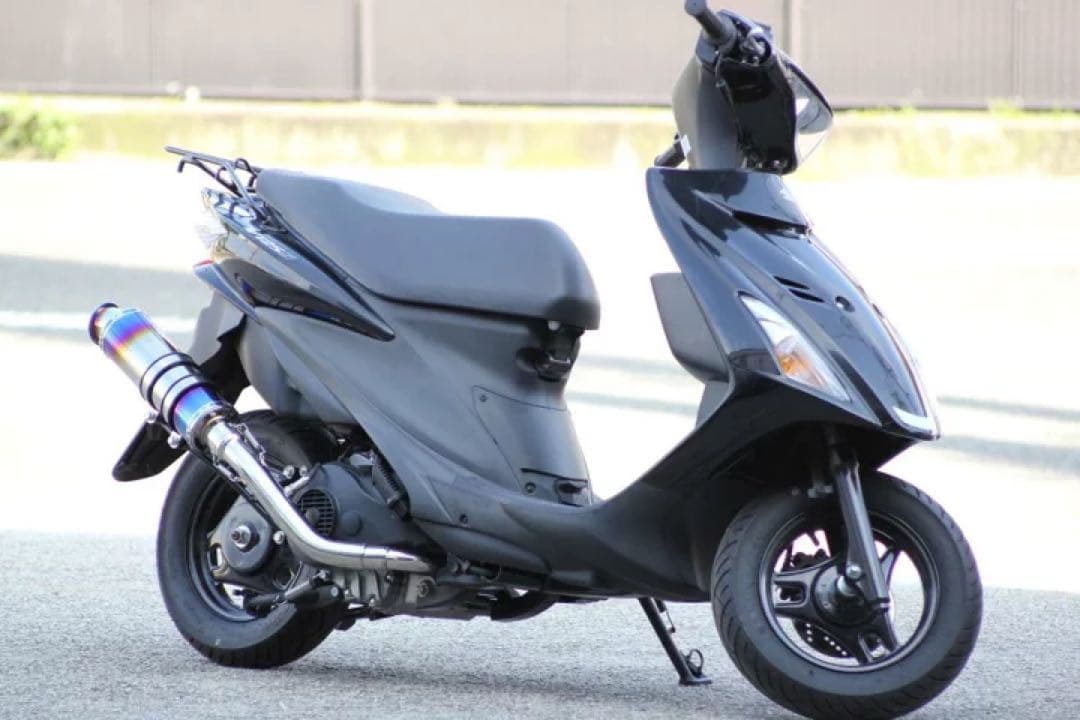 アドレスV125S CF4MA O2対応SSB ブルーマフラー