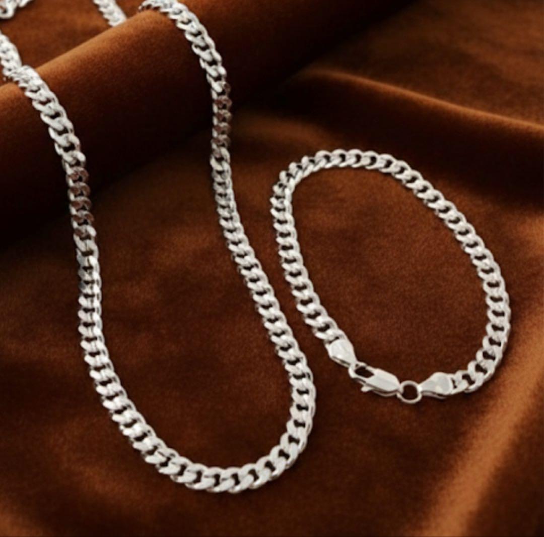年始大特価　　silver925 ネックレス　ブレスセット　喜平　60cm 刻印