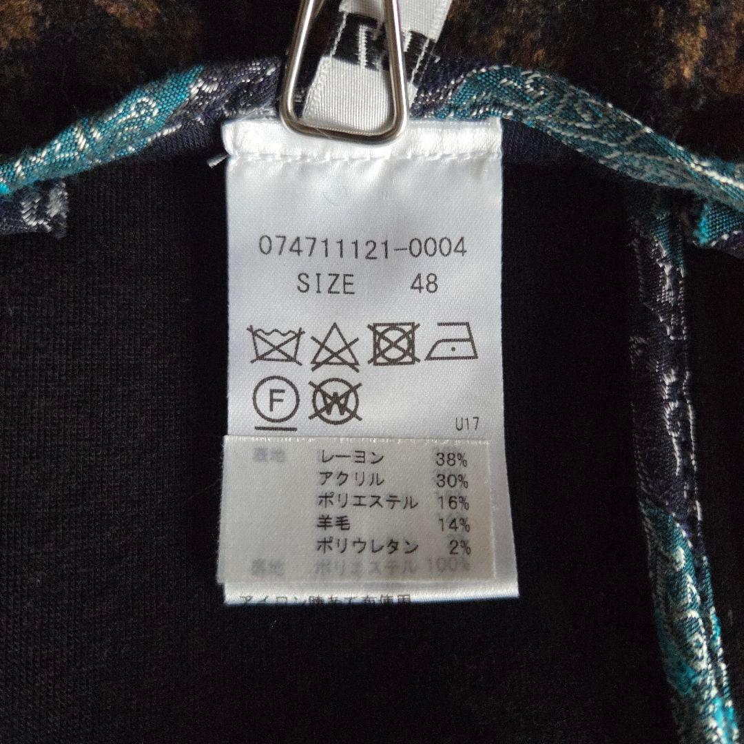 極美品 イタリア製 BOB CHILE ウール混 テーラードジャケット 48