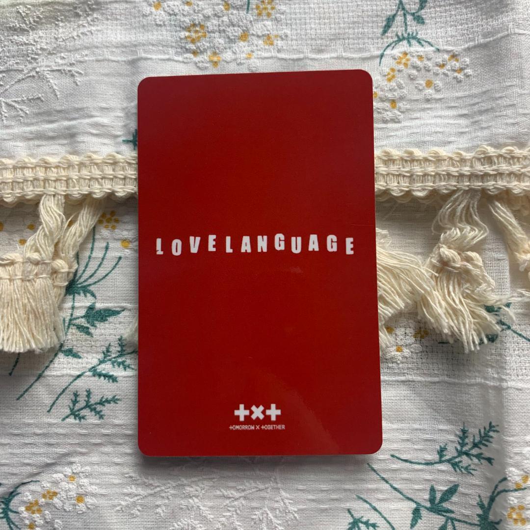 TXT love language ボムギュ line music トレカ