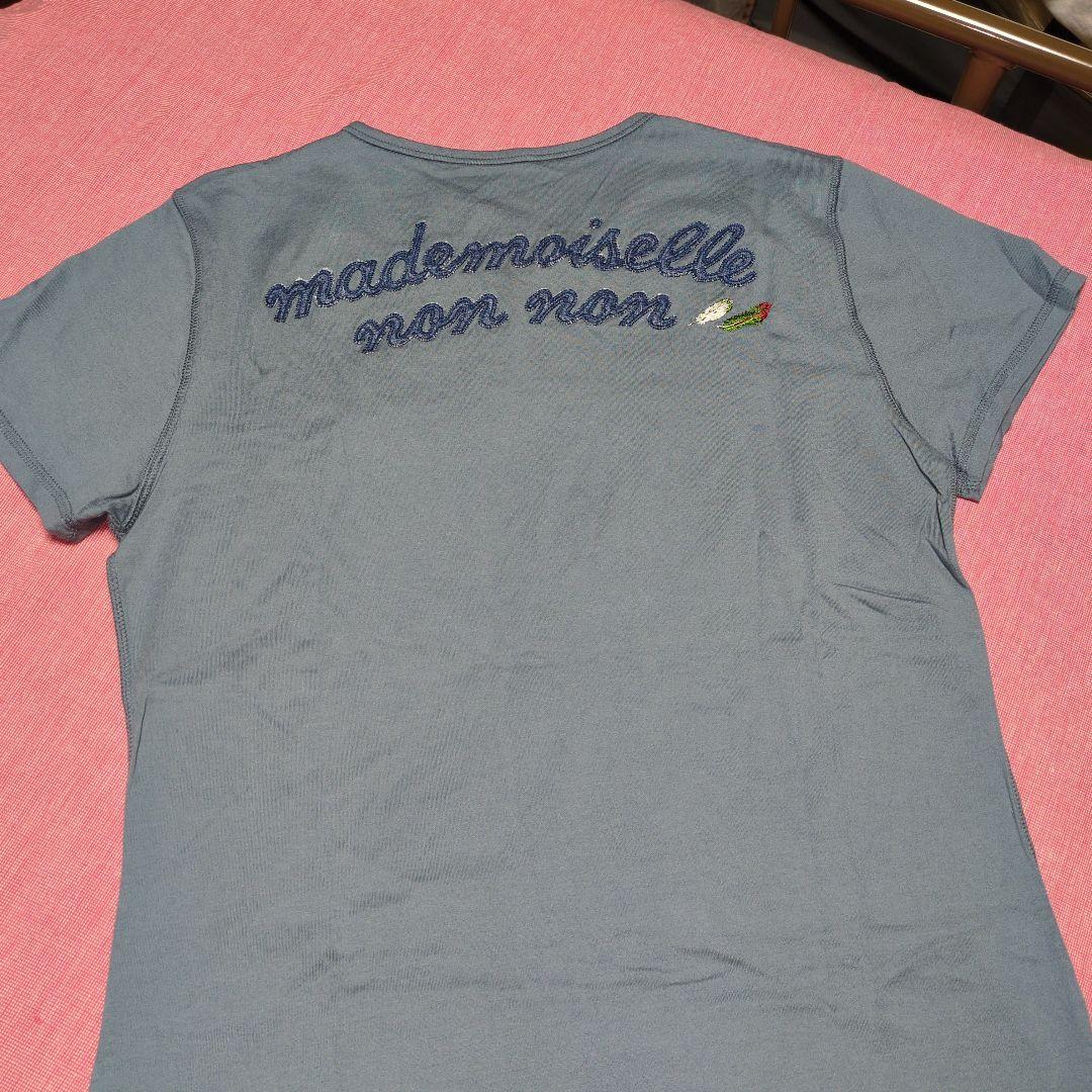 【新品未使用品】mademoiselle NONNONTシャツ ブルーグレー