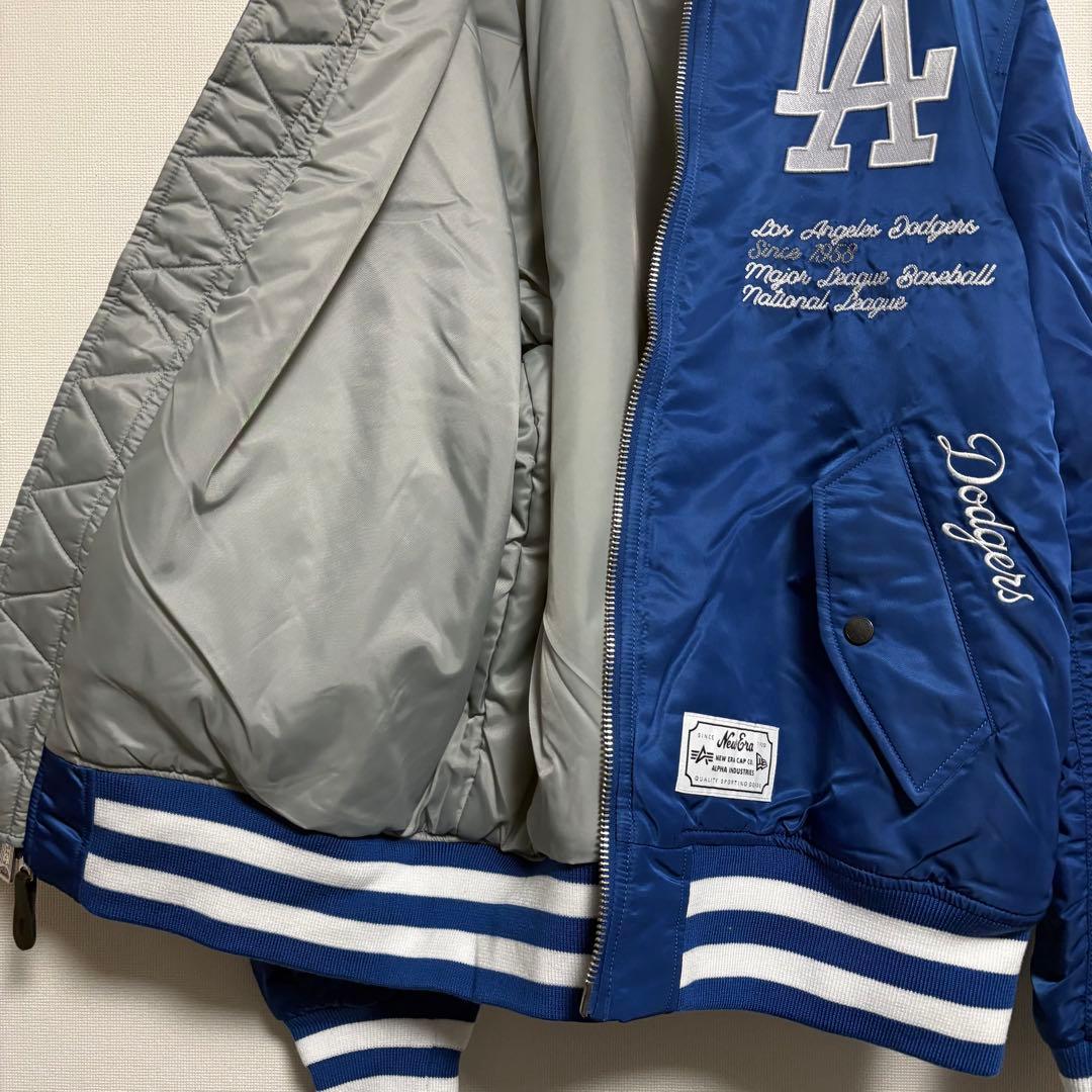 【極美品】アルファインダストリーズ×ニューエラ フライトジャケット ドジャース