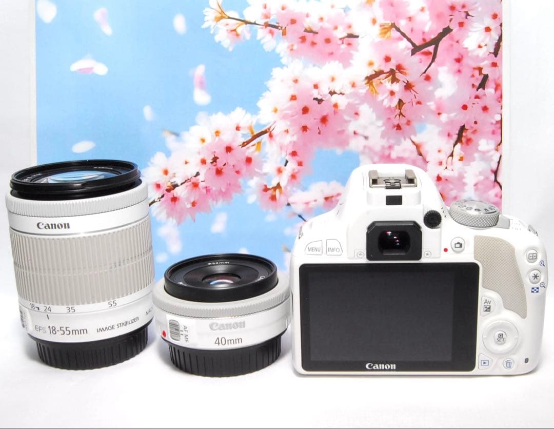 3連休限定価格❤️Canon Kiss X7❤️ホワイト❤️ダブルレンズキット