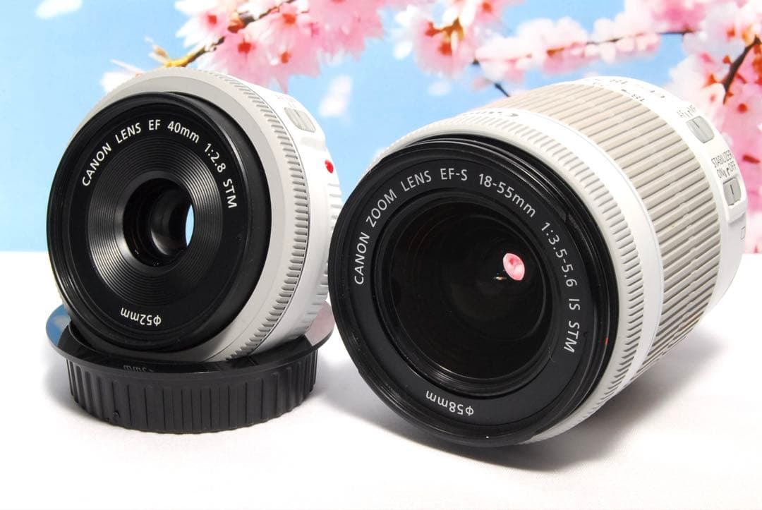 3連休限定価格❤️Canon Kiss X7❤️ホワイト❤️ダブルレンズキット