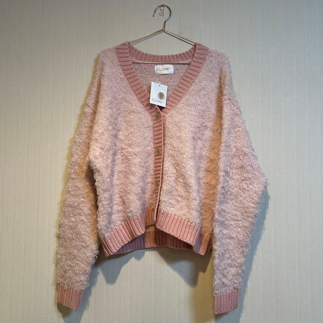 CLORE+ ピンク カーディガン 新品未使用