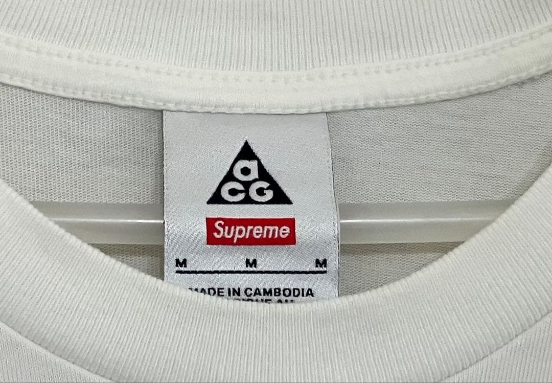 ニコル【極美品・M】Supreme Nike ACG Grid Tee