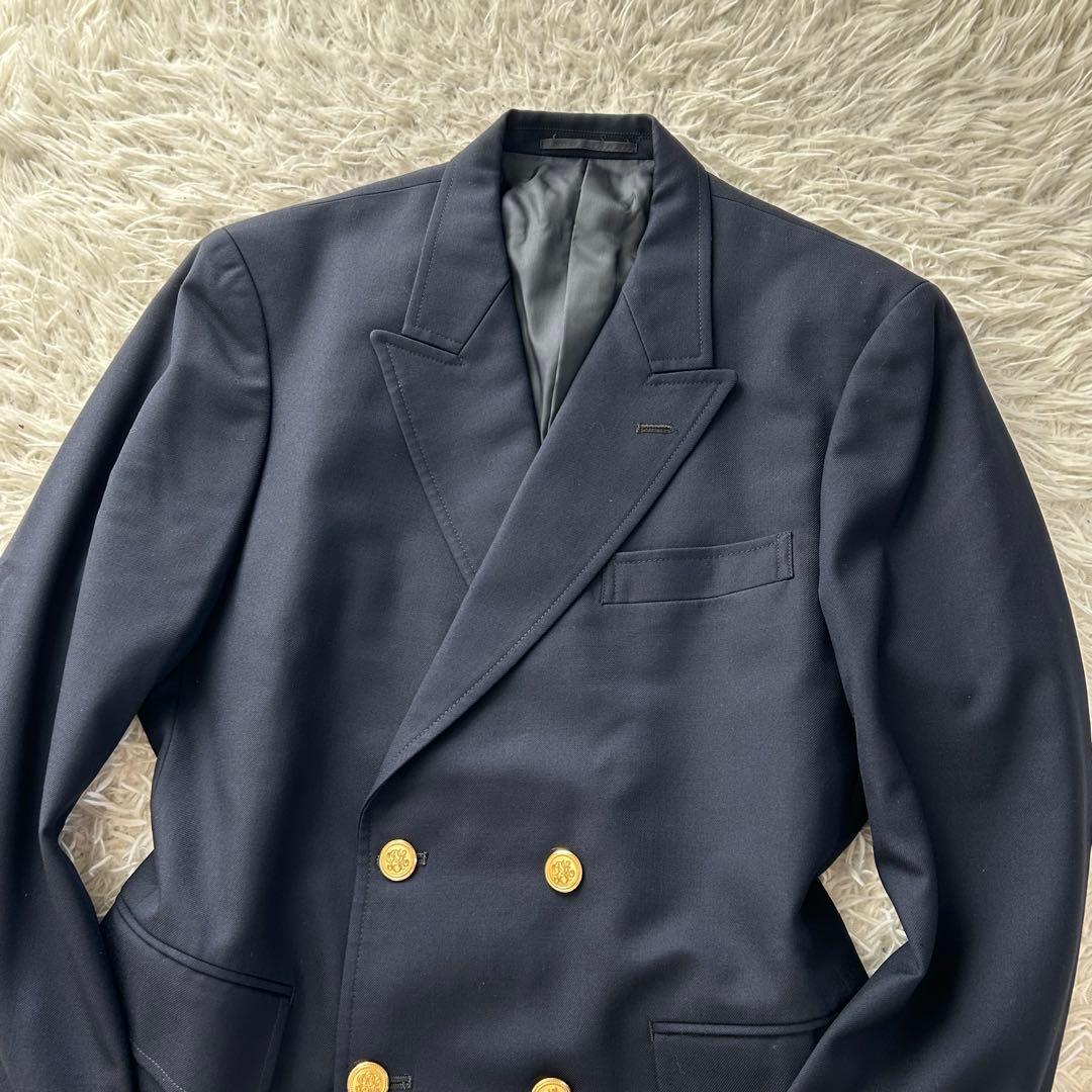 美品　ジェイプレス J.PRESSダブルブレザー　紺ブレ　金ボタン　ネイビー