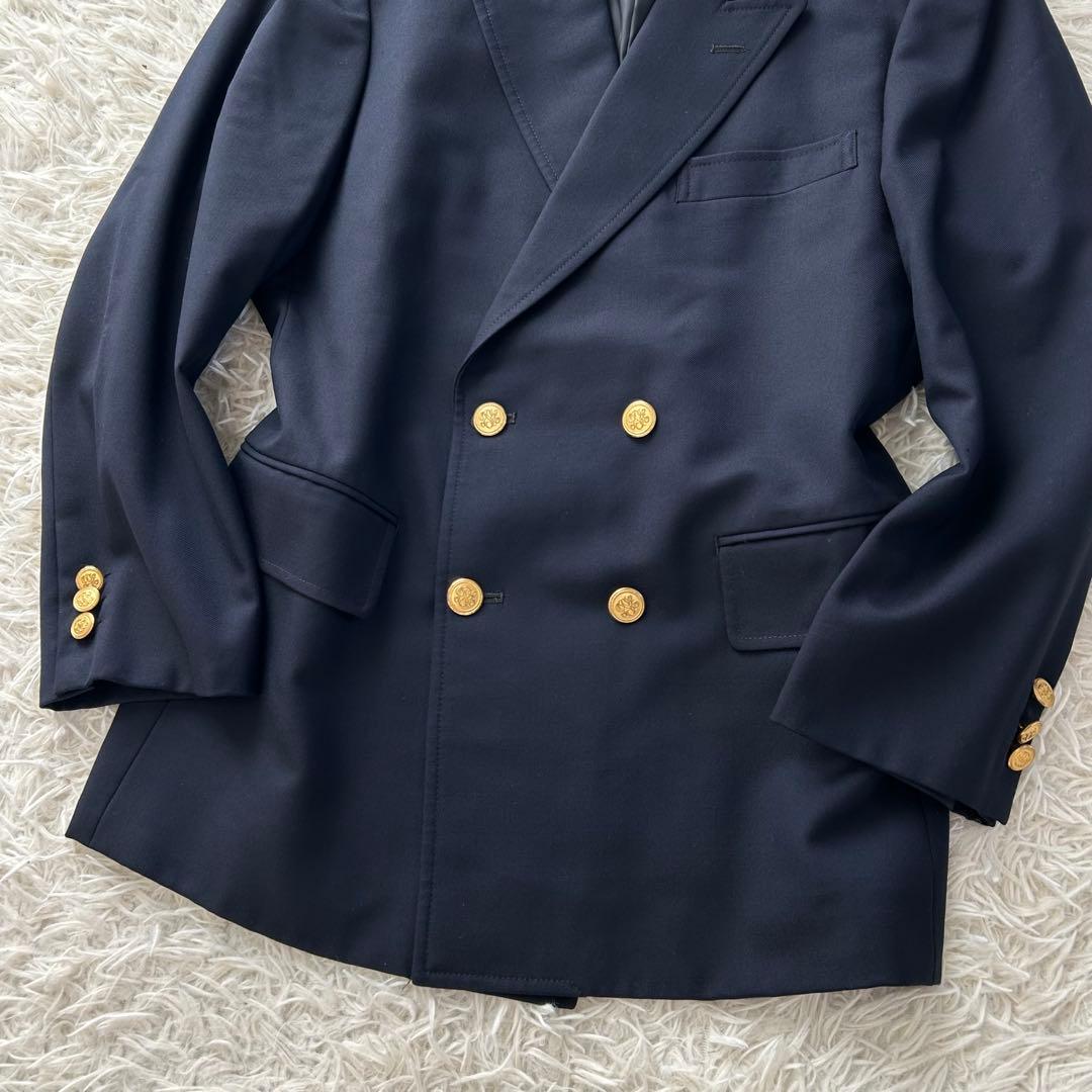 美品　ジェイプレス J.PRESSダブルブレザー　紺ブレ　金ボタン　ネイビー