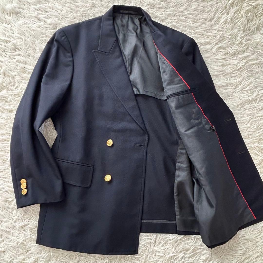 美品　ジェイプレス J.PRESSダブルブレザー　紺ブレ　金ボタン　ネイビー