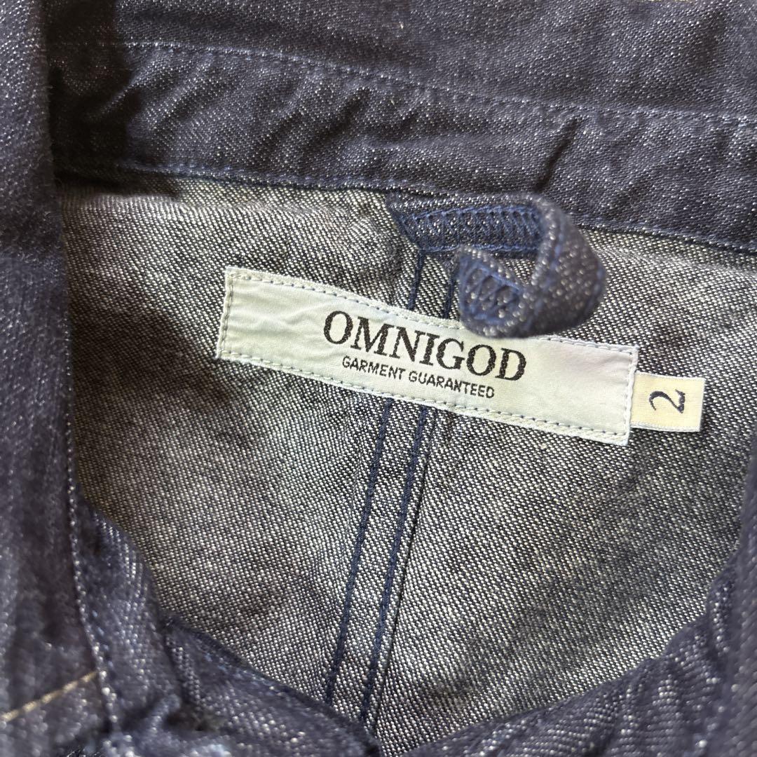 濃紺 オムニゴッド OMNIGOD カバーオール 日本製 Mサイズ インディゴ