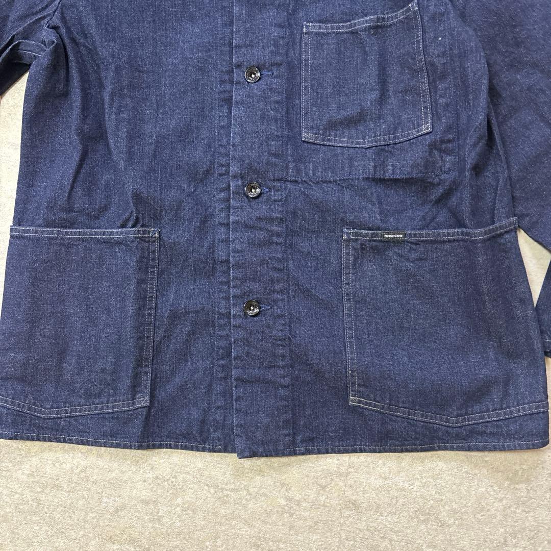 濃紺 オムニゴッド OMNIGOD カバーオール 日本製 Mサイズ インディゴ