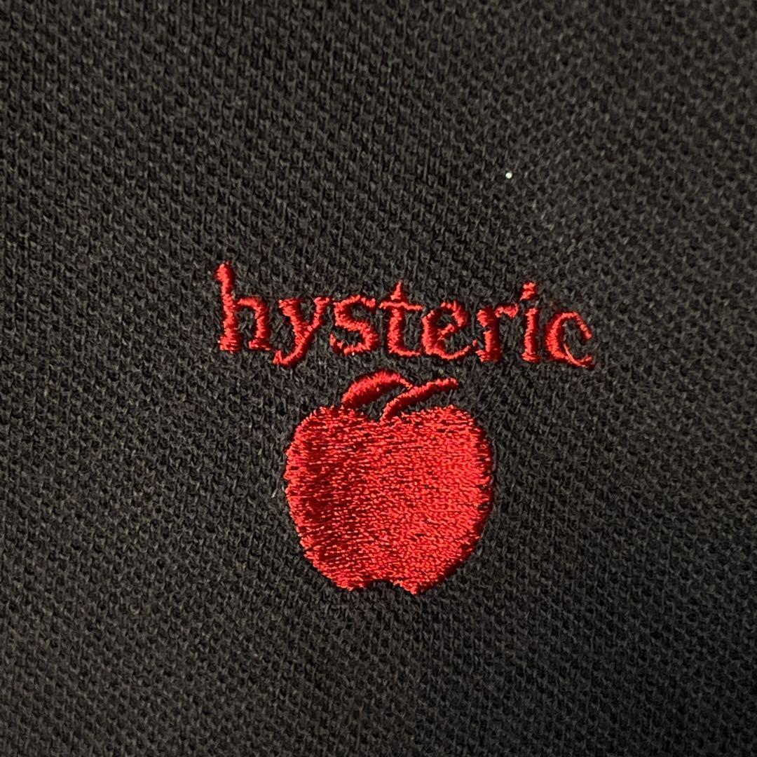 ヒステリックグラマー ヒスガール&アップルロゴ刺繍 ポロシャツ 日本製