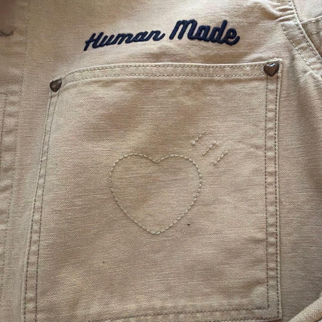HUMAN MADE ダック刺繍 カバーオール　ジャケット　ベージュ　L