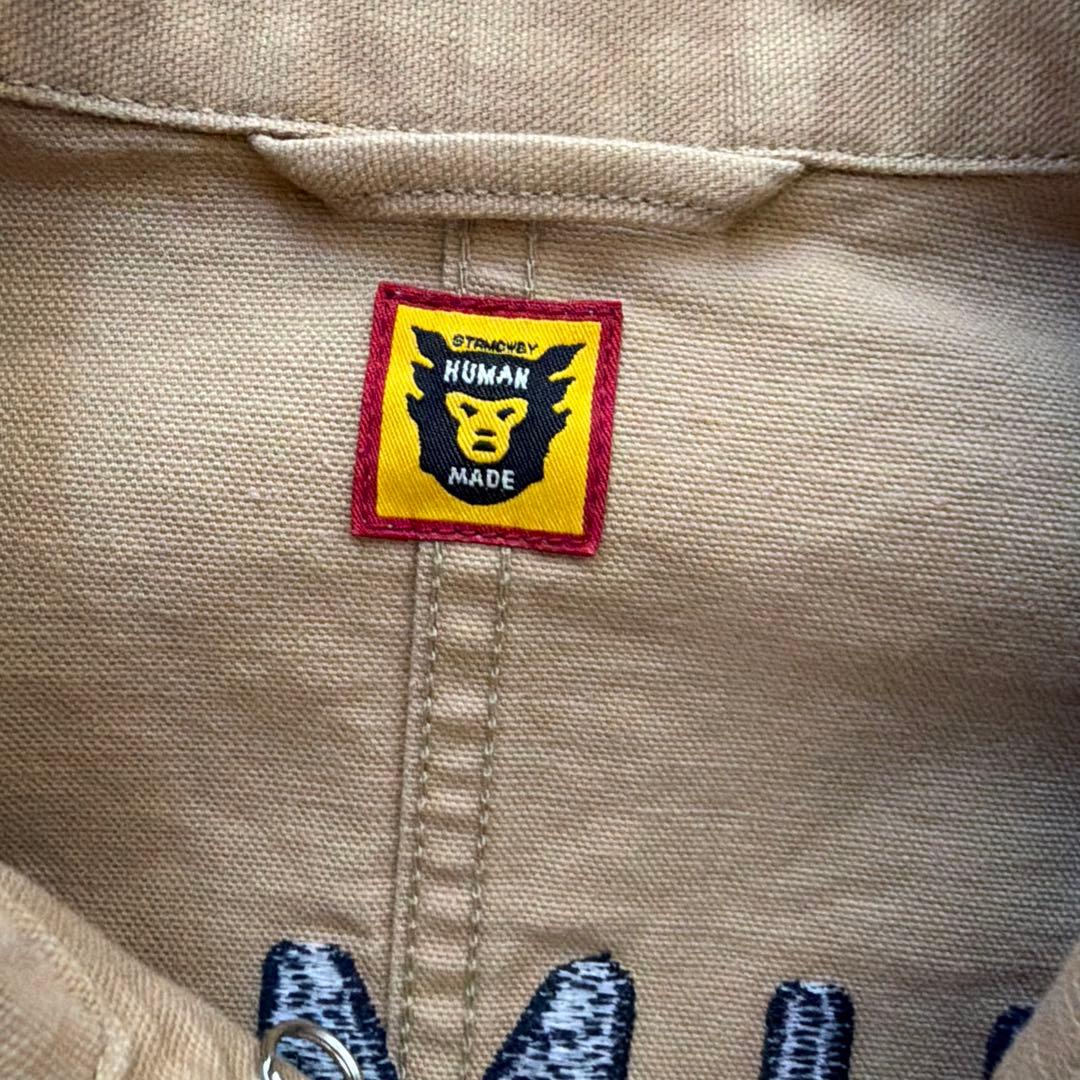 HUMAN MADE ダック刺繍 カバーオール　ジャケット　ベージュ　L