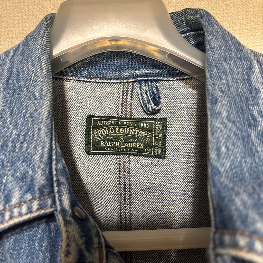 Polo Country デニム カバーオール Mサイズ USA製