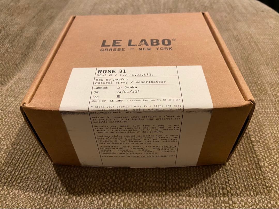 LE LABO ROSE 31 オードパルファム 50ml