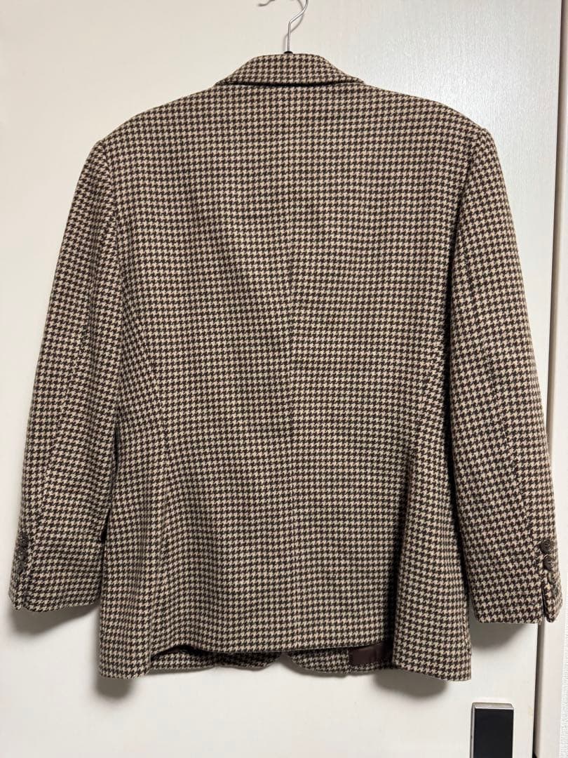 Ralph Lauren ウールテーラードジャケット 3B チェック柄