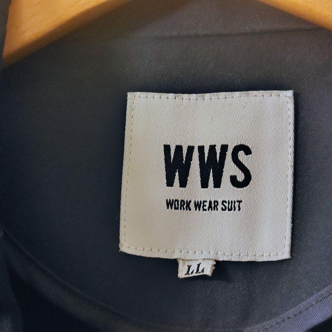 【LLサイズ】WWS ワークウェアスーツ テーラードジャケット ネイビー