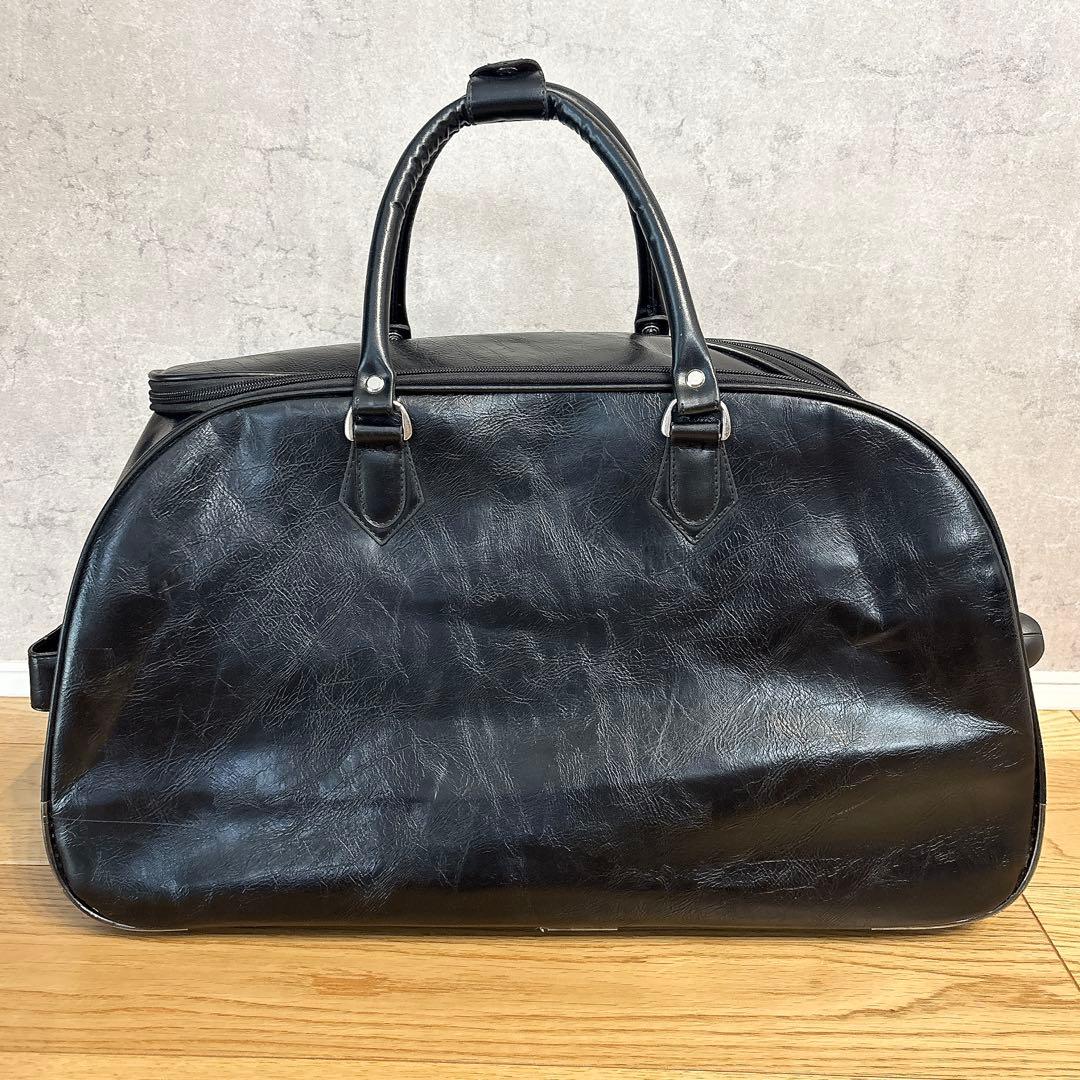 MONTBLANC キャリー型 ボストンバッグ ブラック レザー