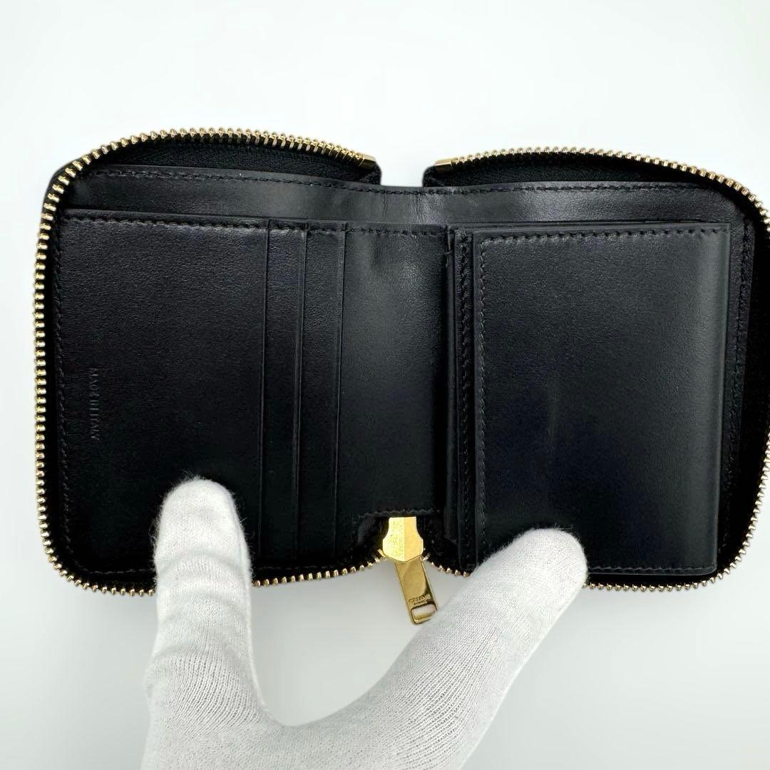 【超美品】CELINE 二つ折り財布 スモール ジップウォレット エッセンシャル